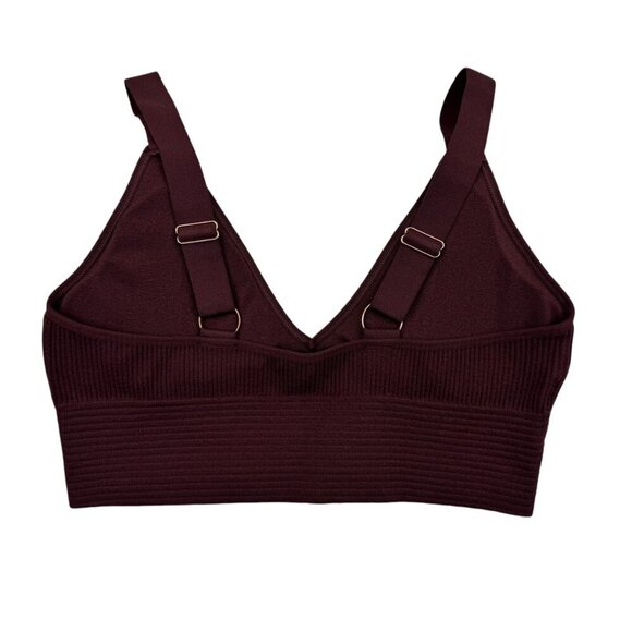 Danskin Soft Ribbed Deep Plunge V-Neck Bras Set of Two Women's Size Large - Picture 9 of 10